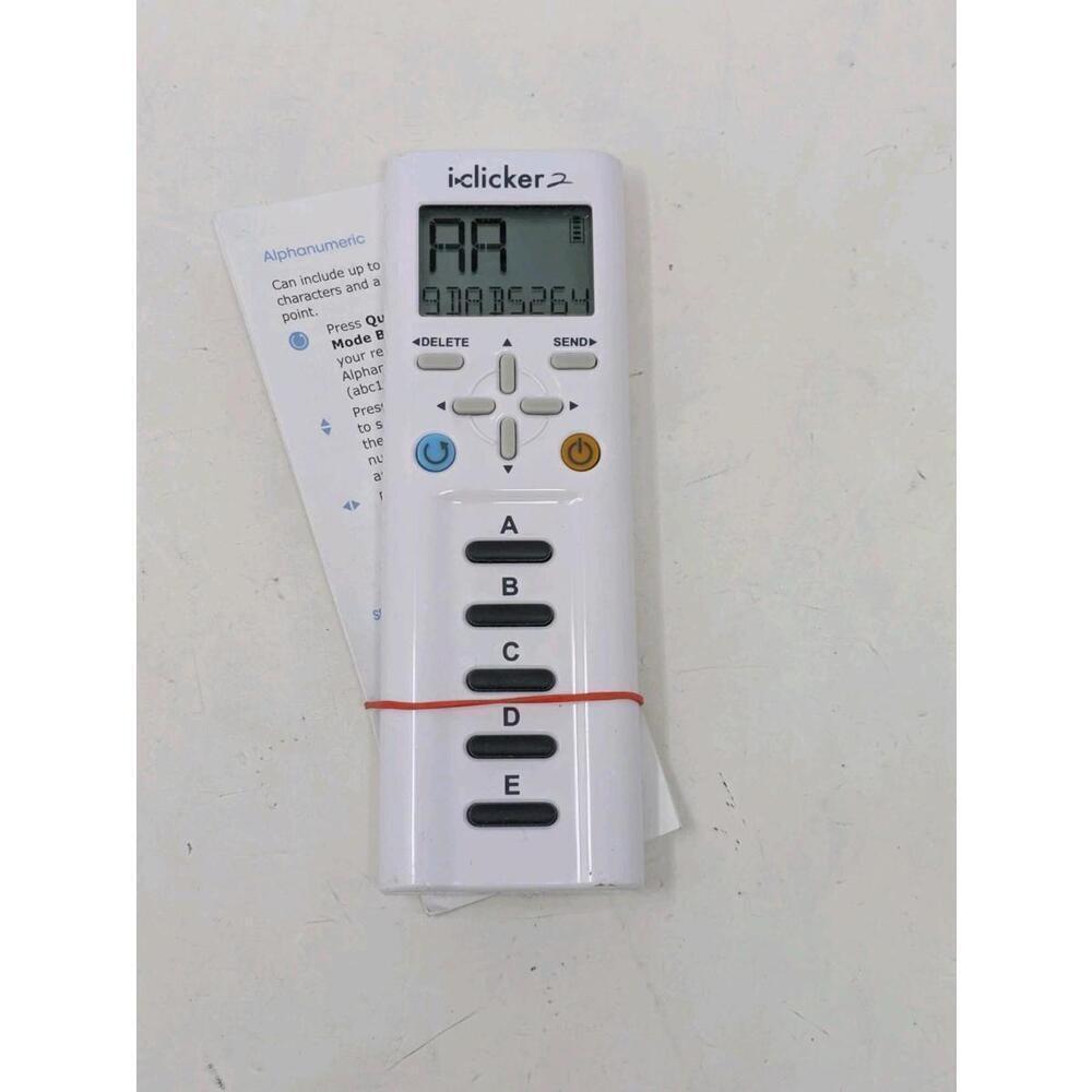 iClicker2 Remote Student Classroom Response System Tested